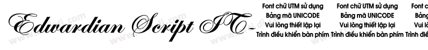 Edwardian Script IT字体转换